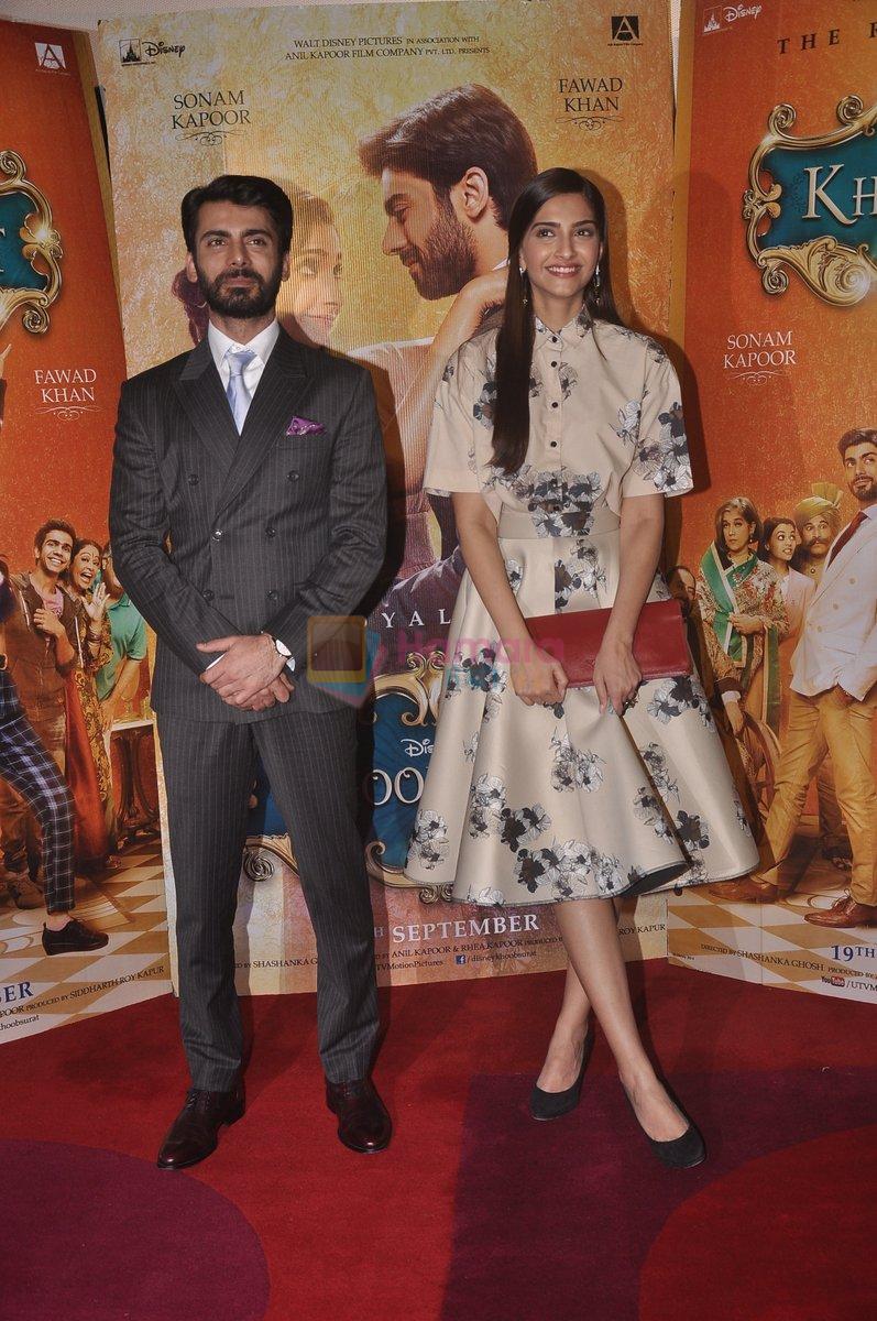 Sonam Kapoor & Fawad Khan at Khoobsurat special screening for Kids in Mumbai on 19th Sept 2014