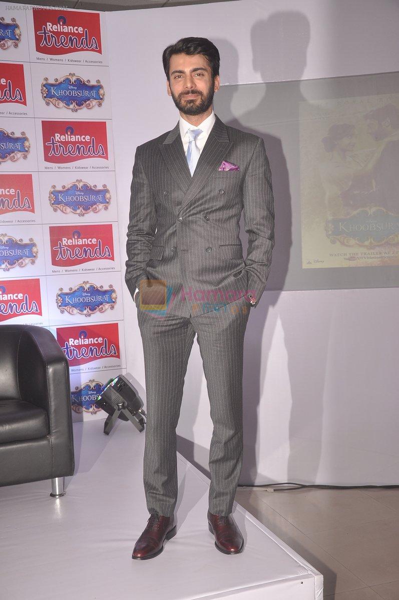 Fawad Khan promote Khoobsurat at Reliance Trends in Mumbai on 19th Sept 2014