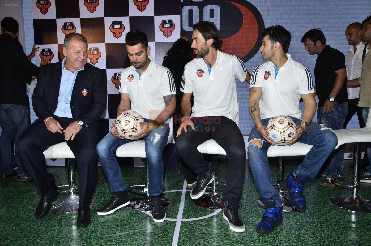 Virat Kohli, Varun Dhawan, Pires & Zico unveil Goa FC look for ISL on 23rd Sept 2014