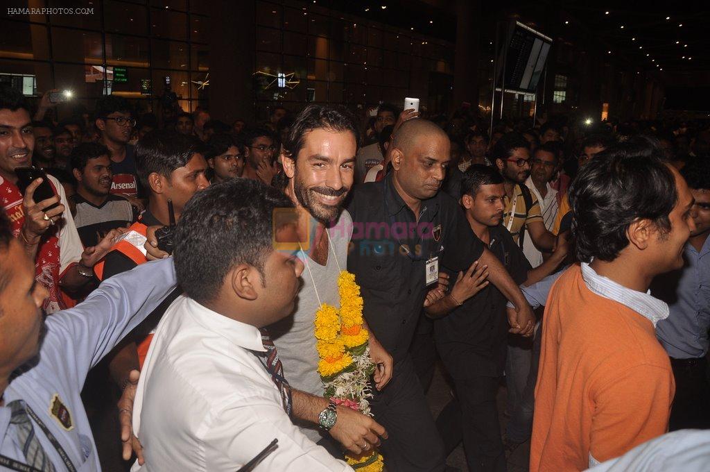 French Soccer legend Robert Pires in india on 22nd Sept 2014