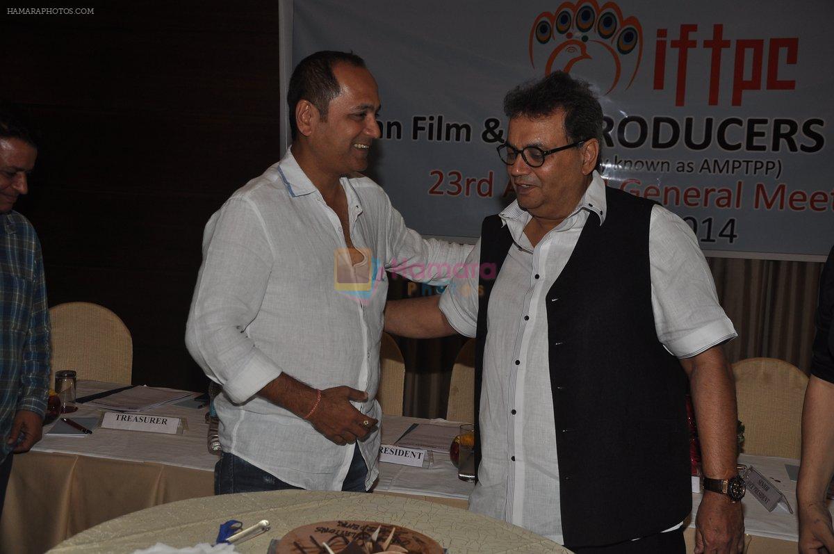 Subhash Ghai, Vipul Shah at IFTPC meet in Sun N Sand, Juhu on 24th Sept 2014