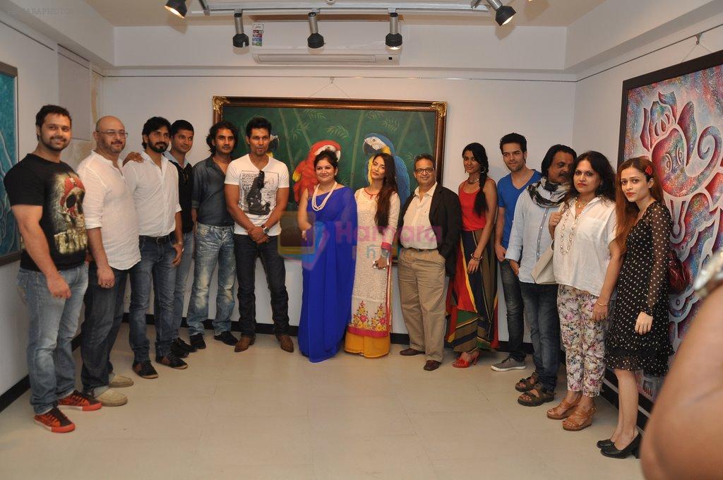 Randeep Hooda at art show When Fairies Meet Ganesha in Jehangir Art Gallery on 24th Sept 2014