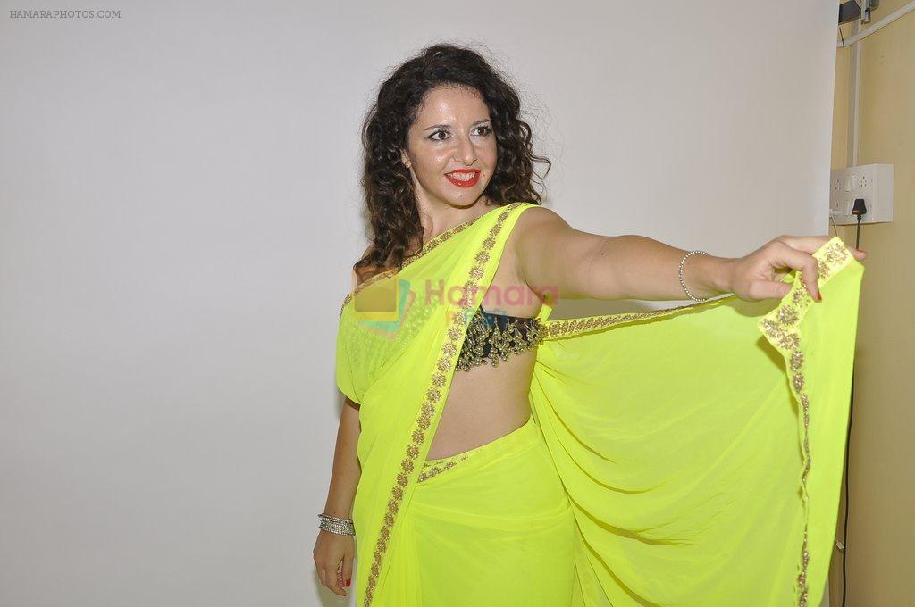 Italian soprano singer Gioconda who shot a single with Mika in an Indian shoot in Mumbai on 27th Sept 2014