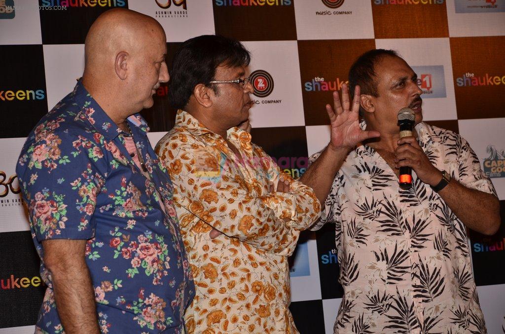 Annu Kapoor, Piyush Mishra, Anupam Kher at The Shaukeen trailor launch in PVR, Mumbai on 27th Sept 2014
