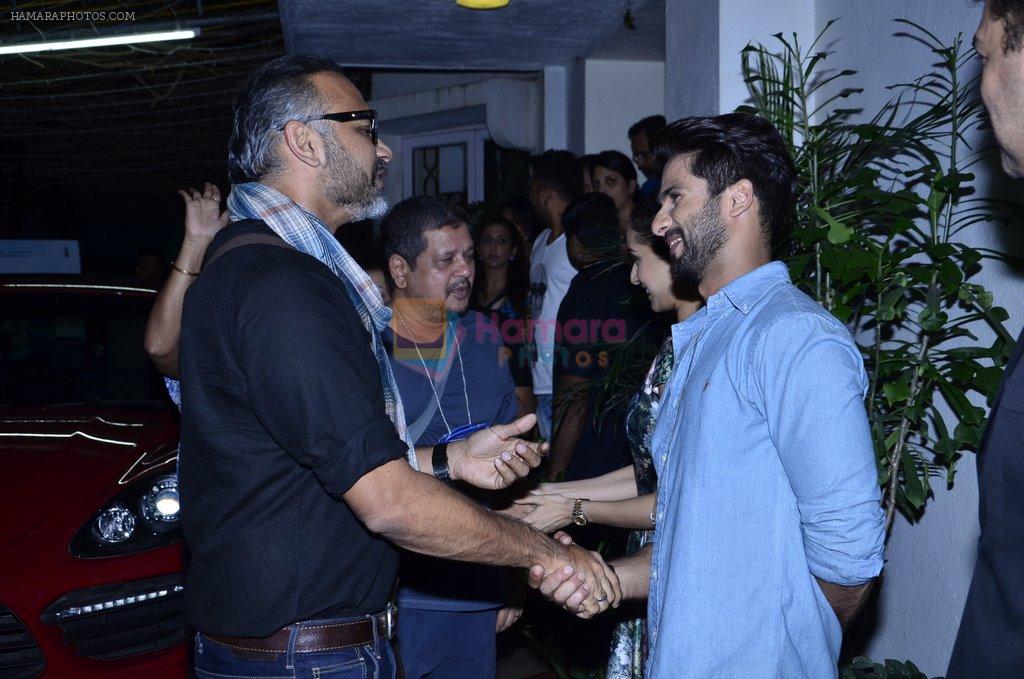 Shahid Kapur at Haider screening in Sunny Super Sound on 30th Sept 2014