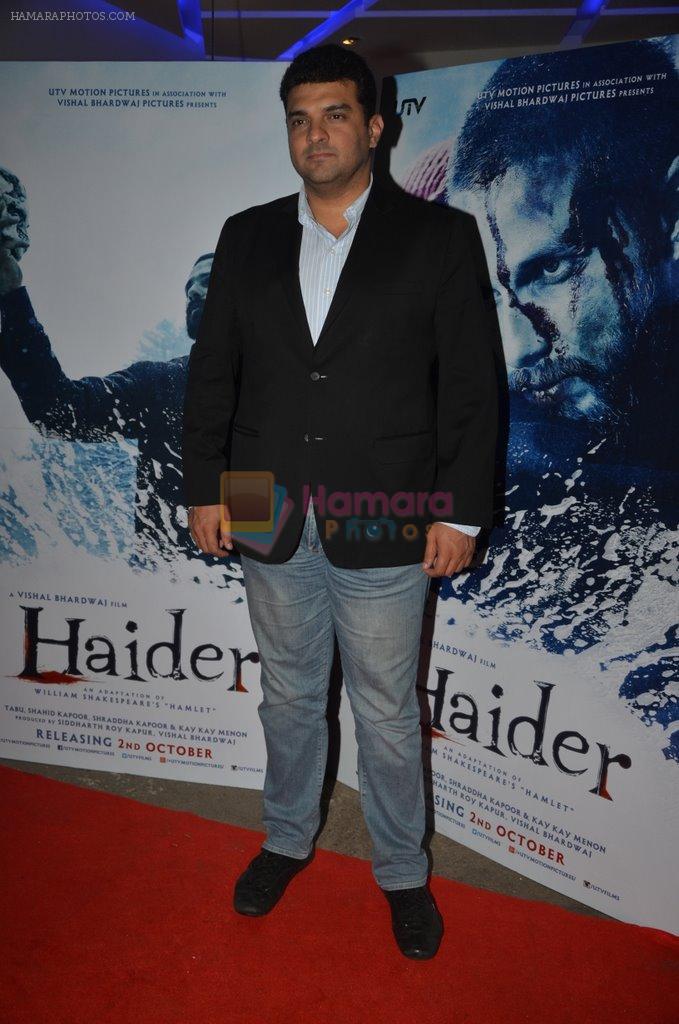 Siddharth Roy Kapur at Haider screening in Sunny Super Sound on 30th Sept 2014
