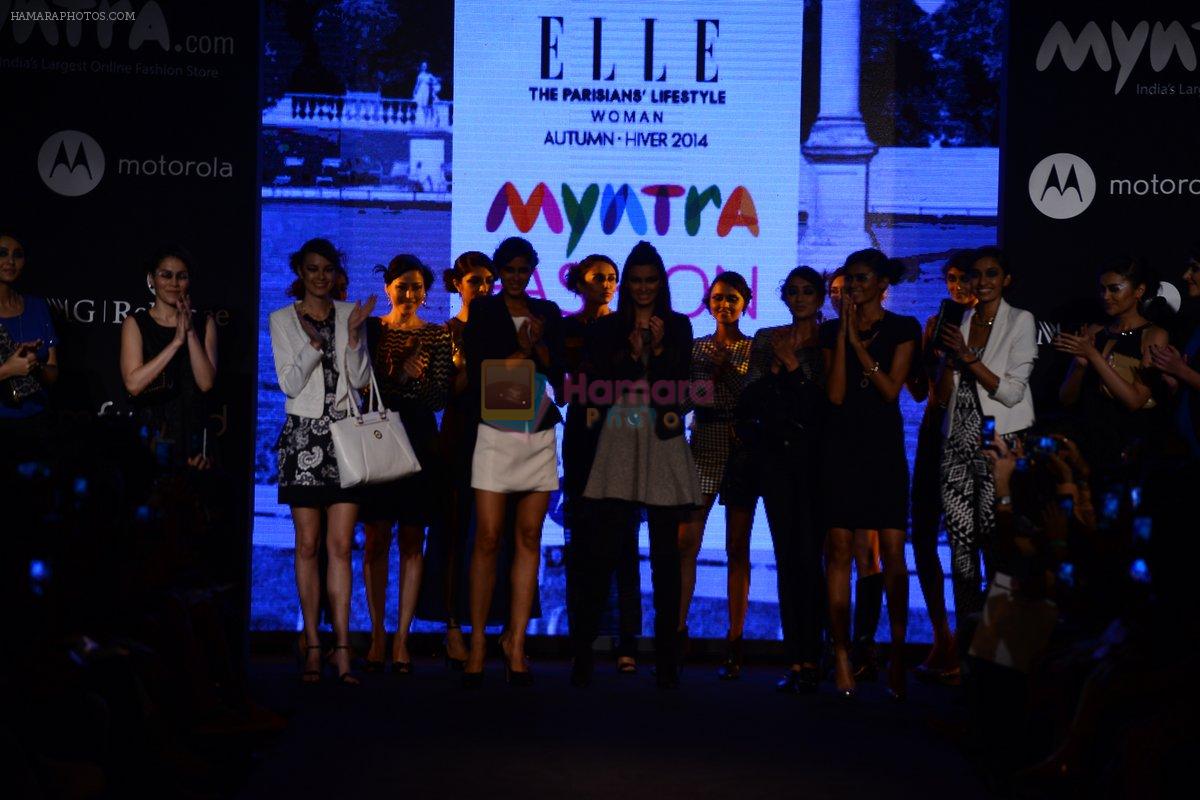 Diana Penty walk the ramp for Elle Show on day 3 of Myatra fashion week on 5th Oct 2014