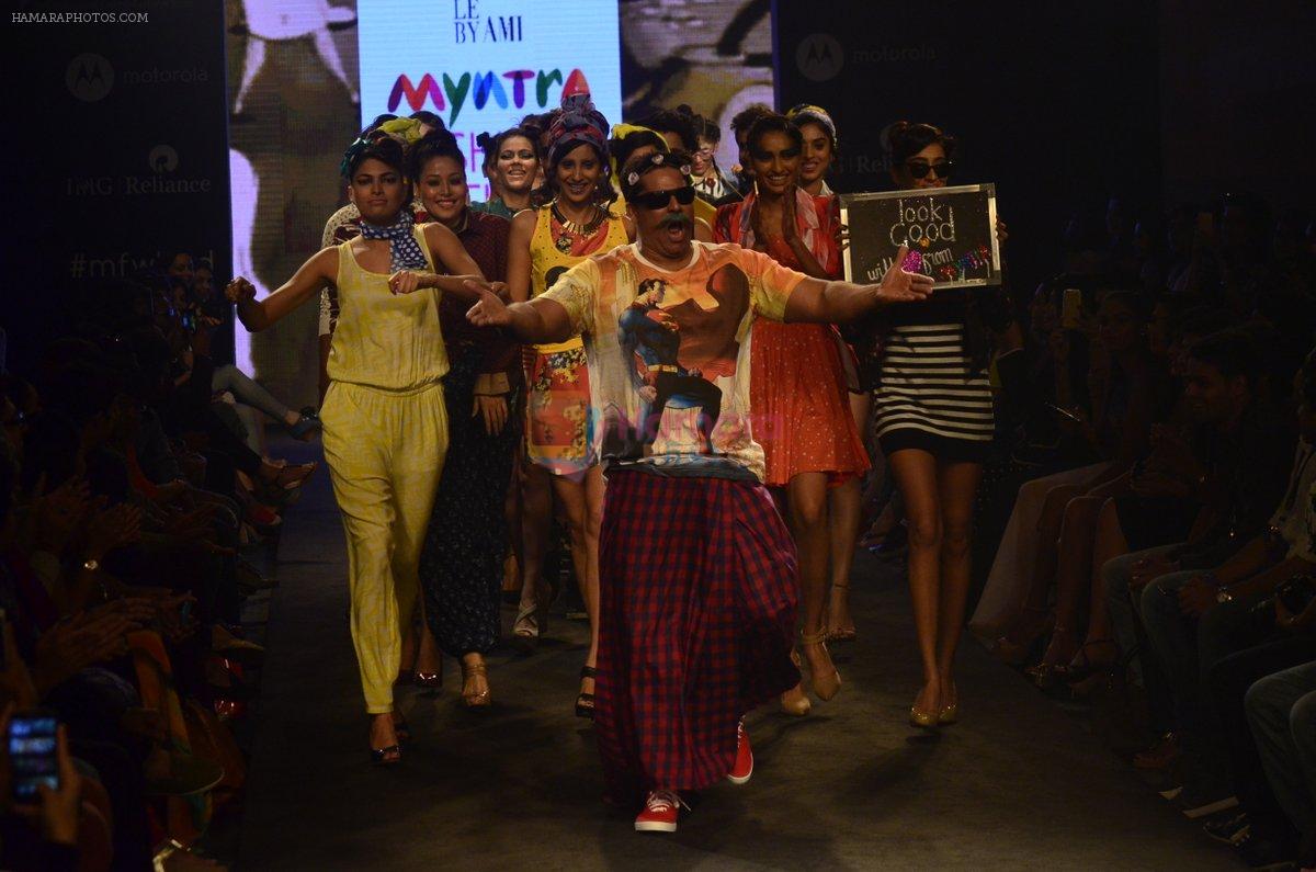 Cyrus Broacha walk for Kalki show at Myntra fashion week day 2 on 4th Oct 2014