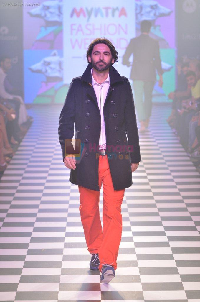 Model walks for Men's Health show at Myntra fashion week day 2 on 4th Oct 2014