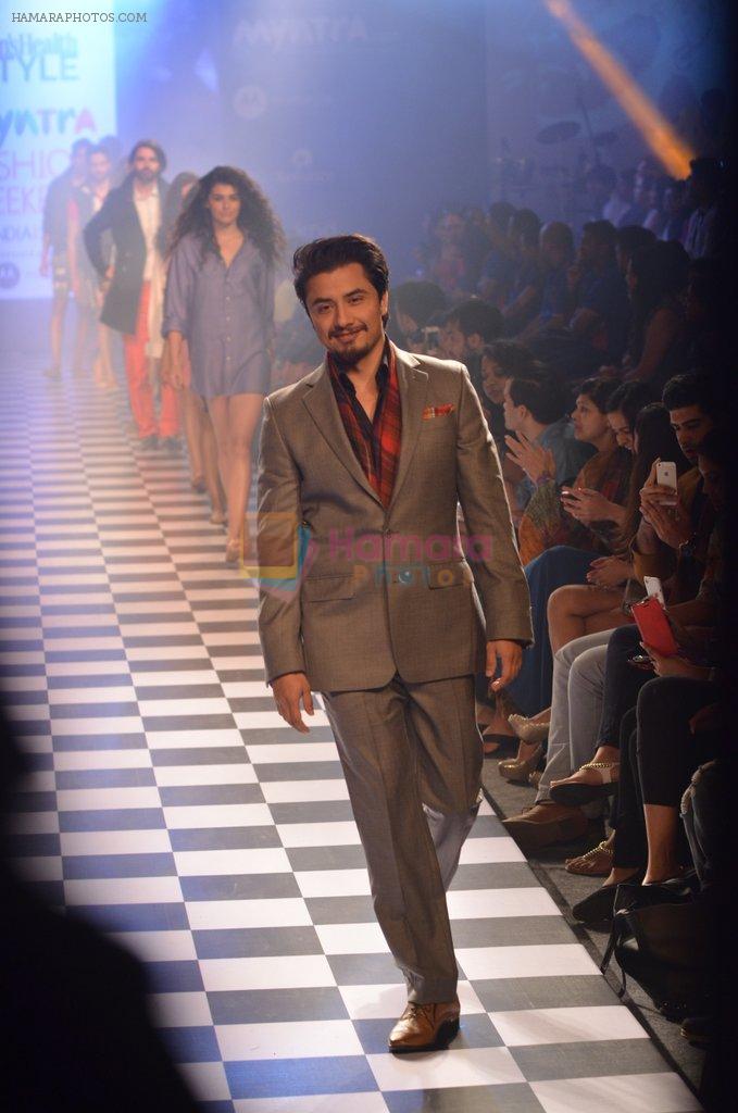 Ali Zafar walks for Men's Health show at Myntra fashion week day 2 on 4th Oct 2014