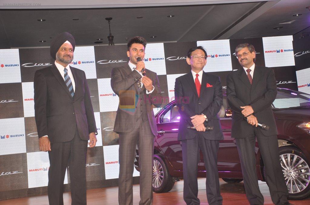 Ranveer Singh launches the new Maruti Suzuki Ciaz in ITC Maratha, Mumbai on 6th Oct 2014