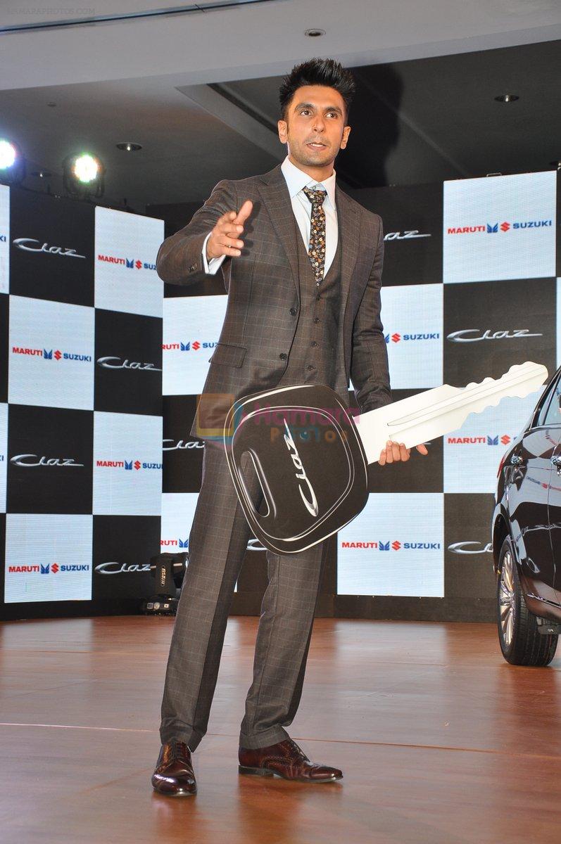 Ranveer Singh launches the new Maruti Suzuki Ciaz in ITC Maratha, Mumbai on 6th Oct 2014