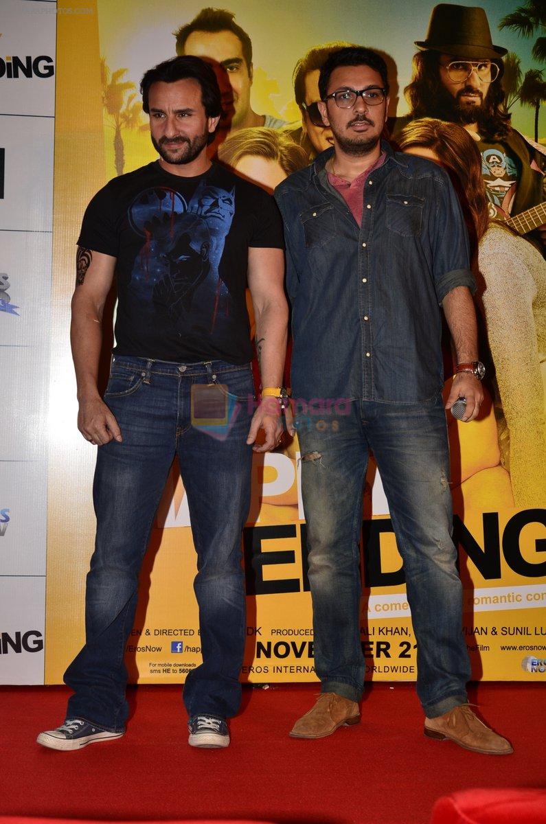 Saif Ali Khan, Dinesh Vijan at Happy Ending movie lanch in Mumbai on 9th Oct 2014