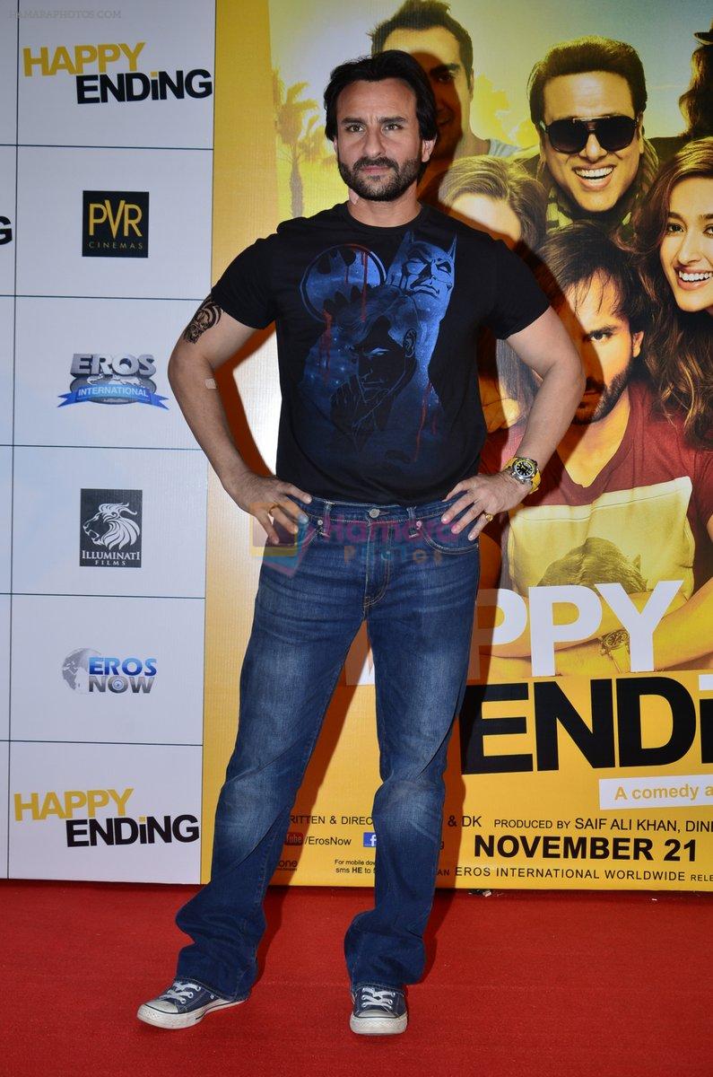 Saif Ali Khan at Happy Ending movie lanch in Mumbai on 9th Oct 2014