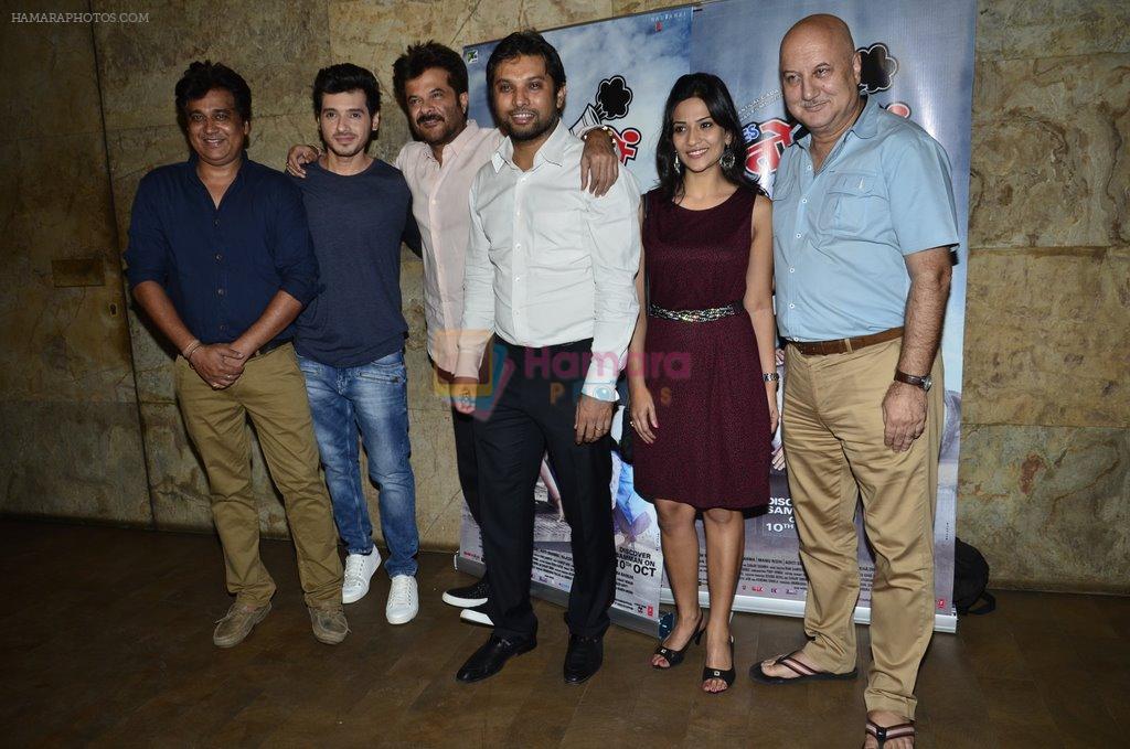 Manu Rishi, Divyendu Sharma, Anil Kapoor, Abhinav Shukla, Aditi Sharma, Anupam at Ekkees Toppon Ki Salaami screening in Lightbox on 13th Oct 2014