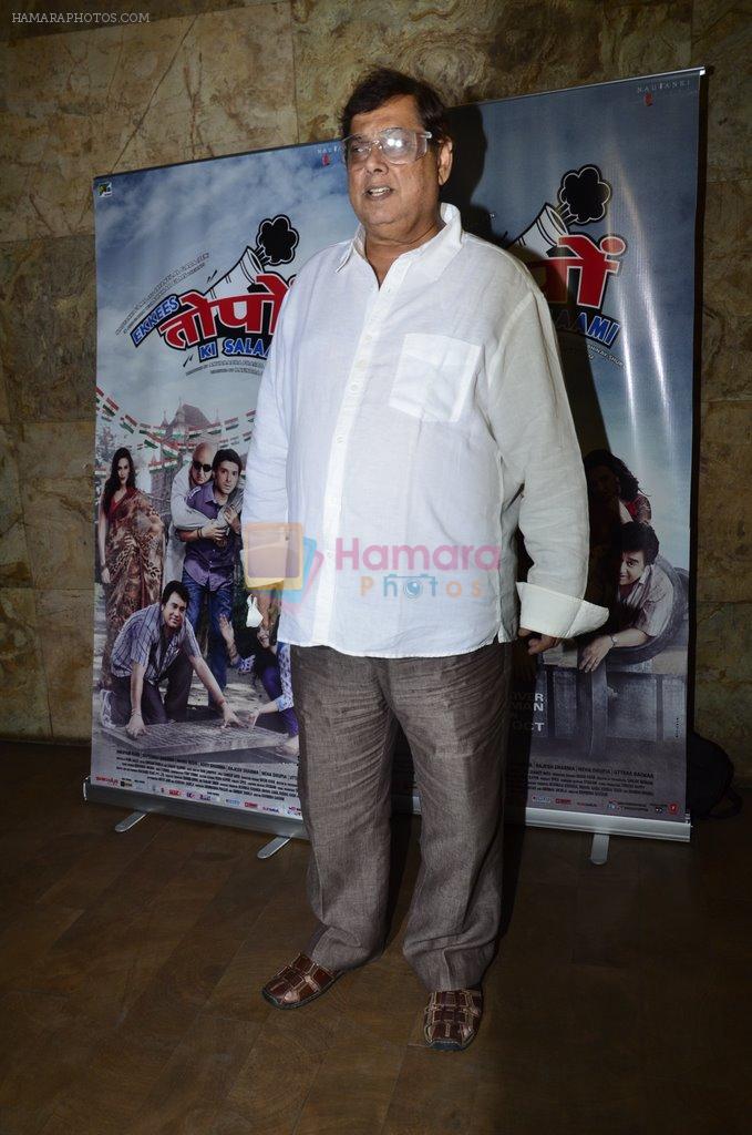 David Dhawan at Ekkees Toppon Ki Salaami screening in Lightbox, Mumbai on 13th Oct 2014