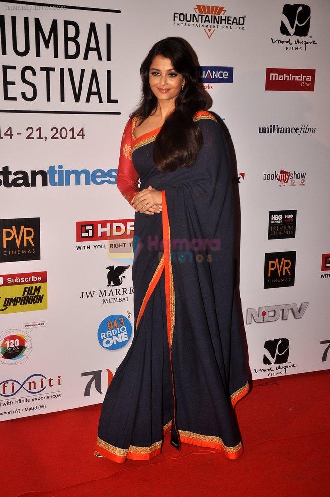 Aishwarya Rai Bachchan at 16th Mumbai Film Festival in Mumbai on 14th Oct 2014