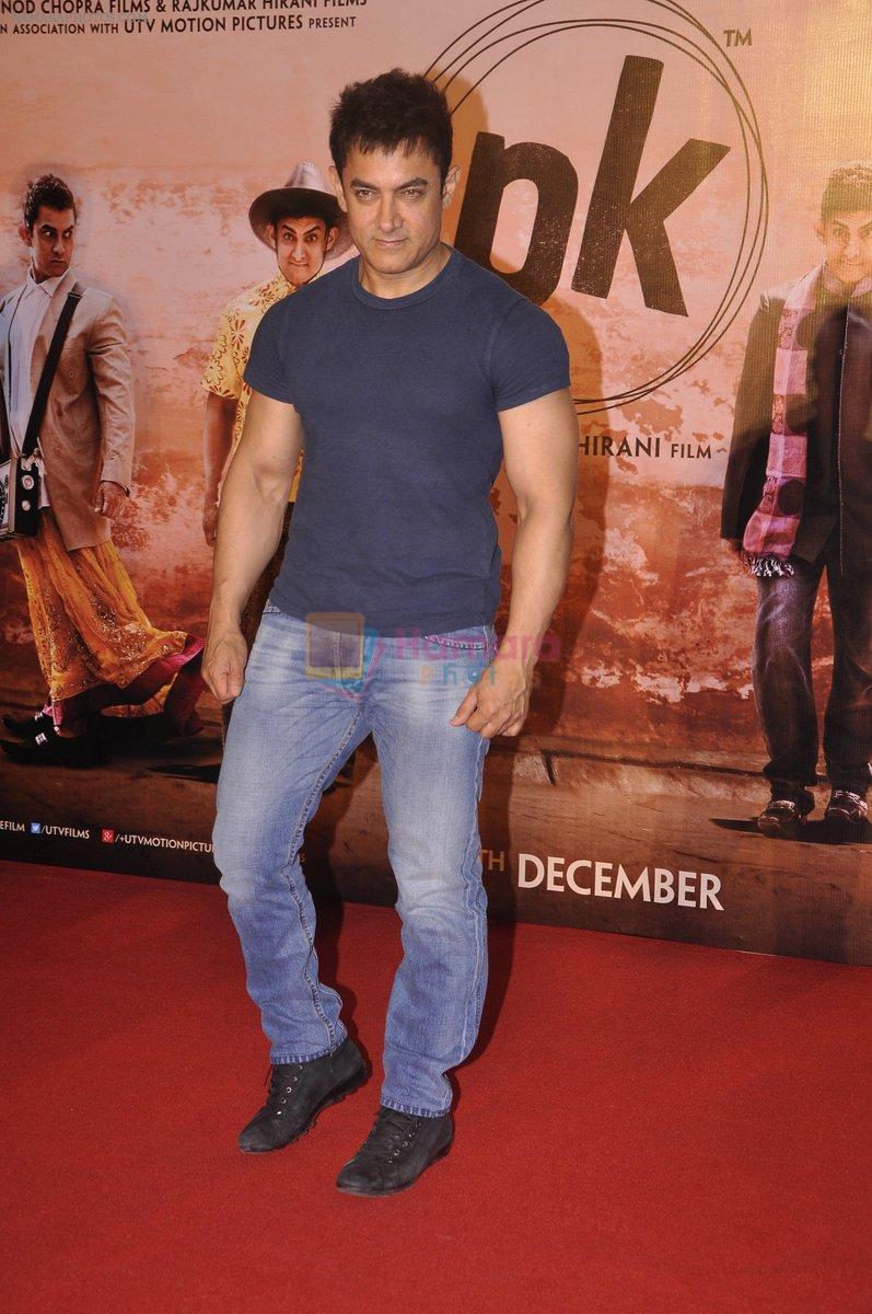 Aamir Khan at PK teaser launch in Mumbai on 22nd Oct 2014