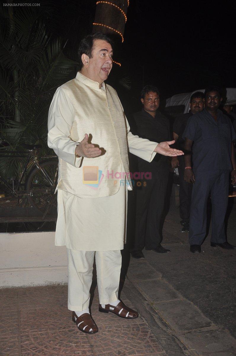 Randhir Kapoor at Ekta Kapoor's Diwali Bash in Mumbai on 22nd Oct 2014
