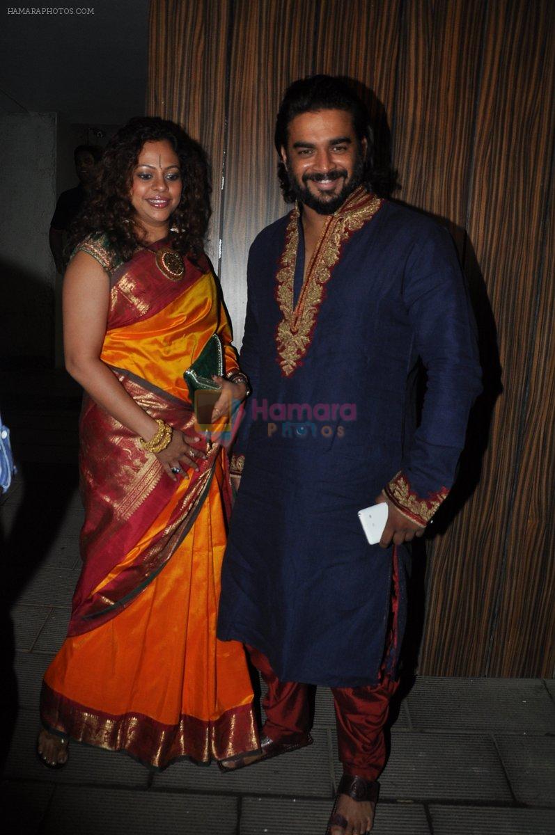 Madhawan at Aamir Khan's Diwali Bash in Mumbai on 23rd Oct 2014