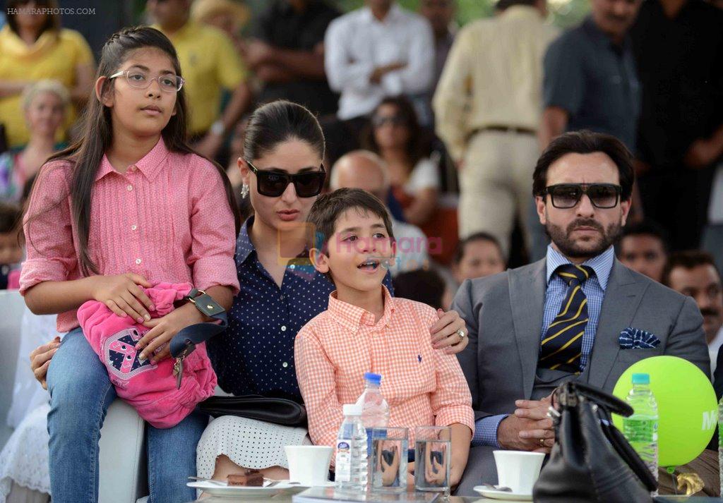 Kareena Kapoor, Saif Ali Khan at pataudi polo cup in Mumbai on 26th Oct 2014