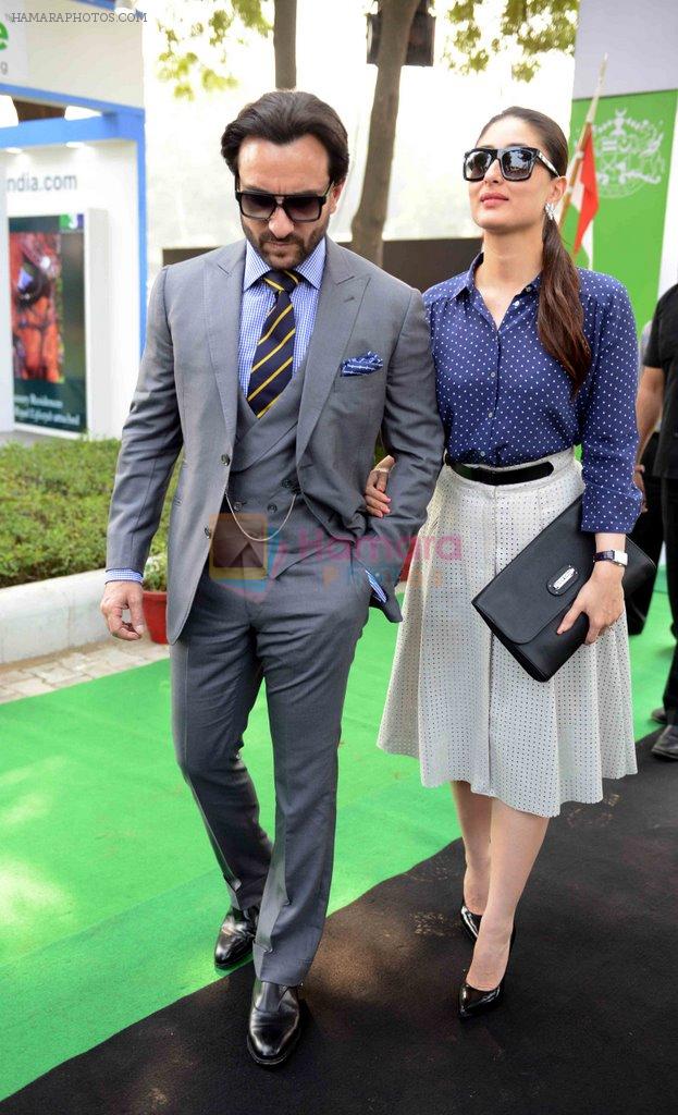 Kareena Kapoor, Saif Ali Khan at pataudi polo cup in Mumbai on 26th Oct 2014