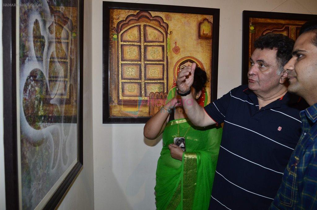 Rishi Kapoor at Dr.Seema Chaudhary & Nitin Chaudhary's art show inauguration in Prince of Vales on 26th Oct 2014