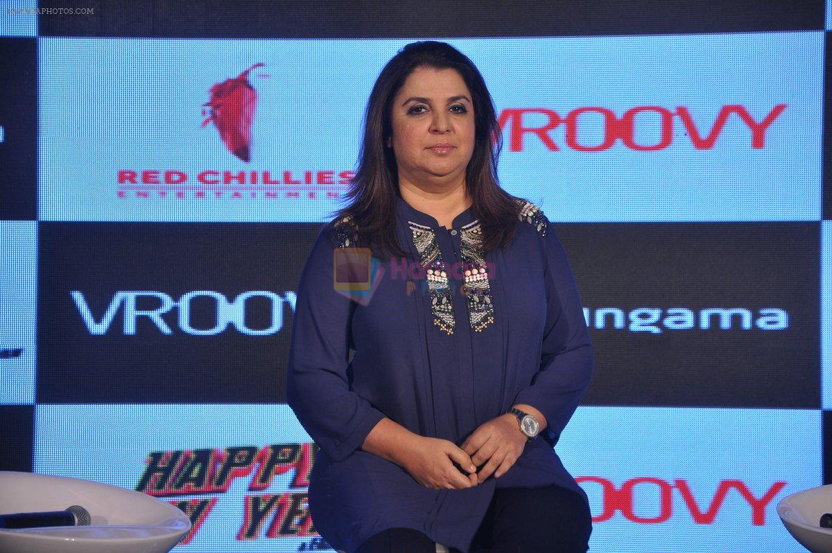 Farah Khan at Happy New Year game launch by Hungama in Taj Land's End, Mumbai on 27th Oct 2014
