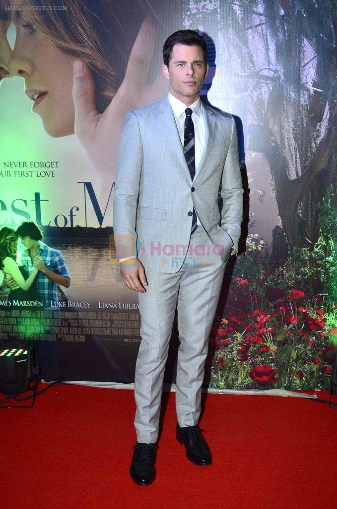 James Marsden at The Best of Me premiere in PVR, Mumbai on 29th Oct 2014