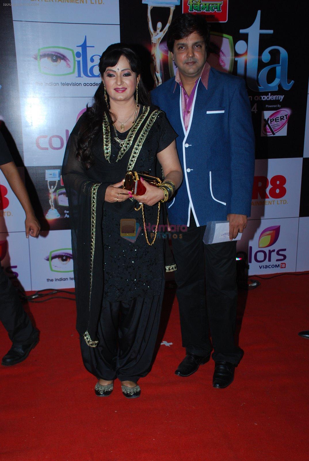 Upasana Singh at ITA Awards red carpet in Mumbai on 1st Nov 2014
