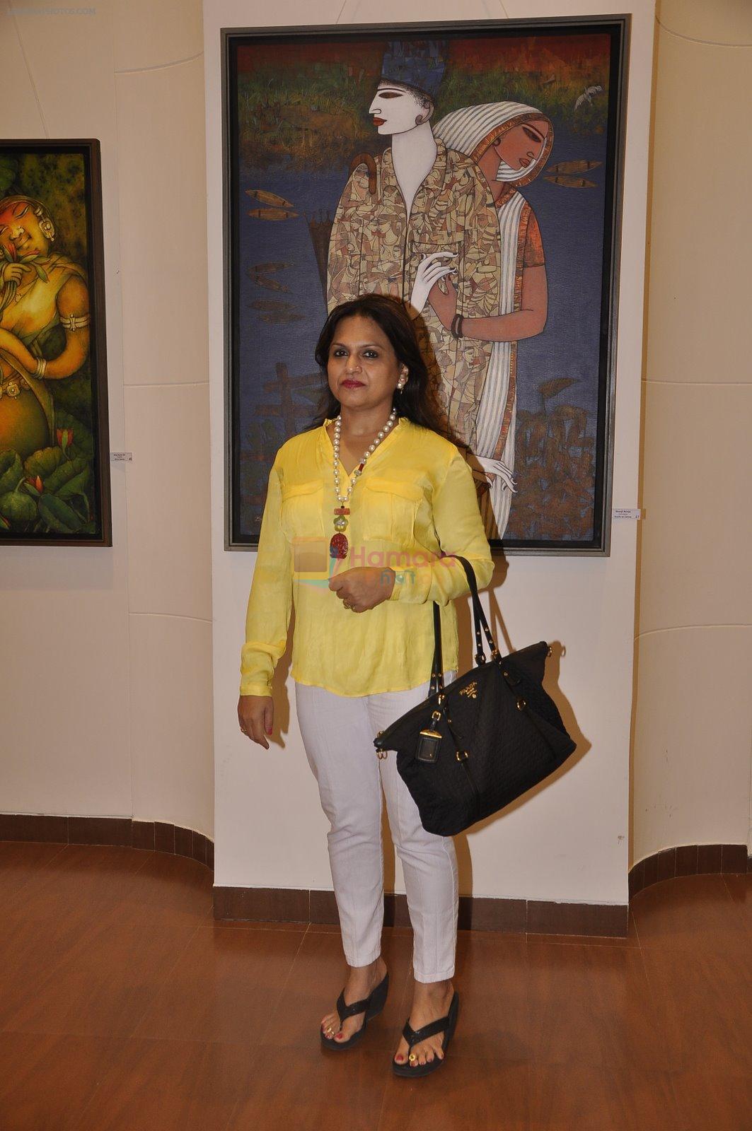 Ananya Banejee graces group art show in nehru on 4th Nov 2014