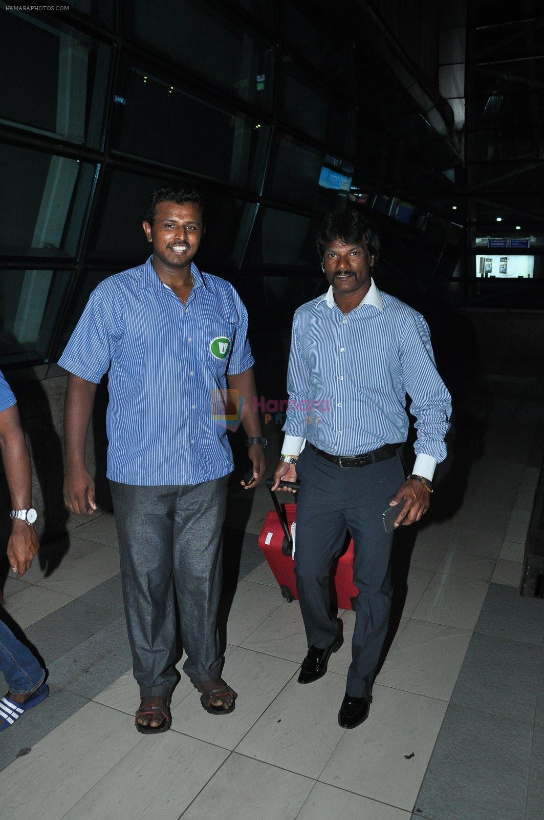 Dhanraj Pillay snapped in Airport on 4th Nov 2014