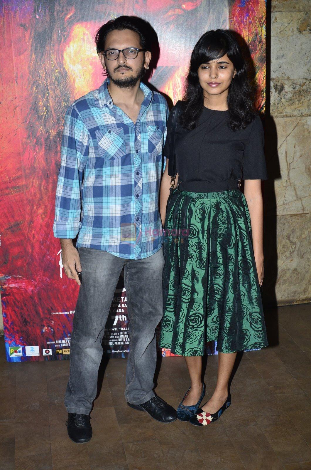 Vishesh Bhatt at the Screening of the film Rang Rasiya in Lightbox on 5th Nov 2014