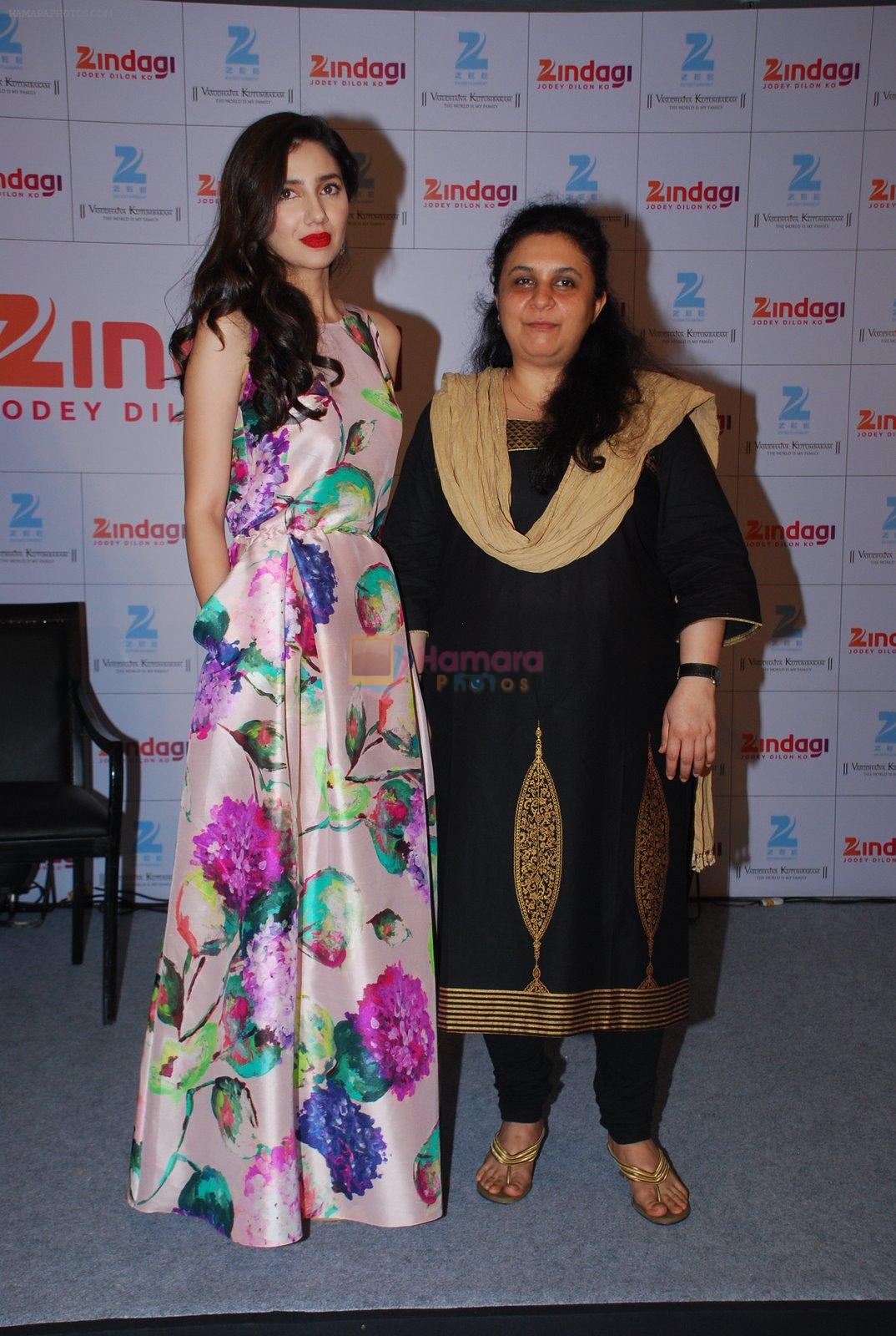 Mahira Khan Pakistani actress meet for Zindagi channel in Leela Hotel on 11th Nov 2014