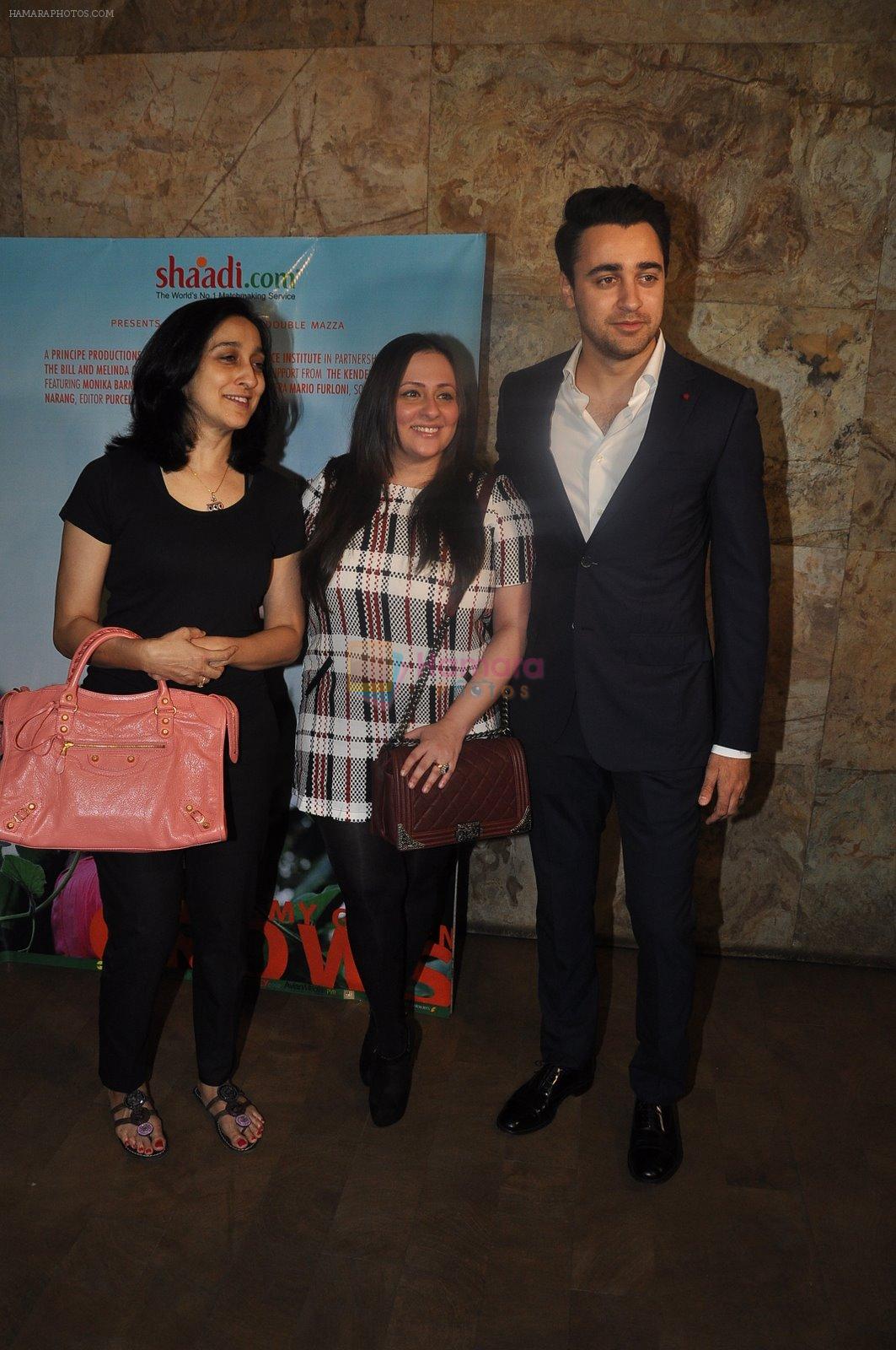 Imran Khan, Avantika Malik at the screening of Megan Mylan's documentary in Lightbox, Mumbai on 14th Nov 2014