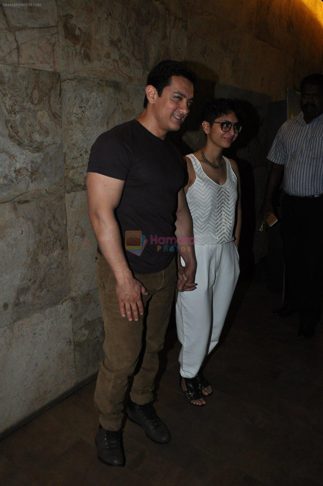 Aamir Khan, Kiran Rao at the screening of Megan Mylan's documentary in Lightbox, Mumbai on 14th Nov 2014
