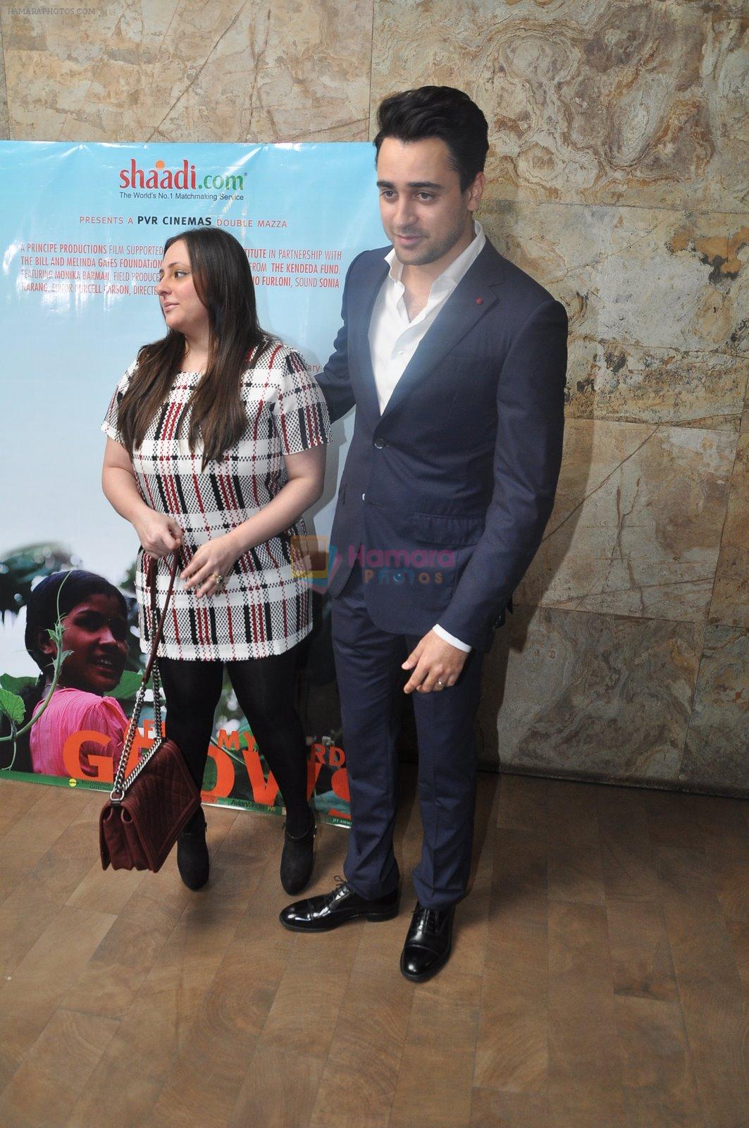 Imran Khan, Avantika Malik at the screening of Megan Mylan's documentary in Lightbox, Mumbai on 14th Nov 2014
