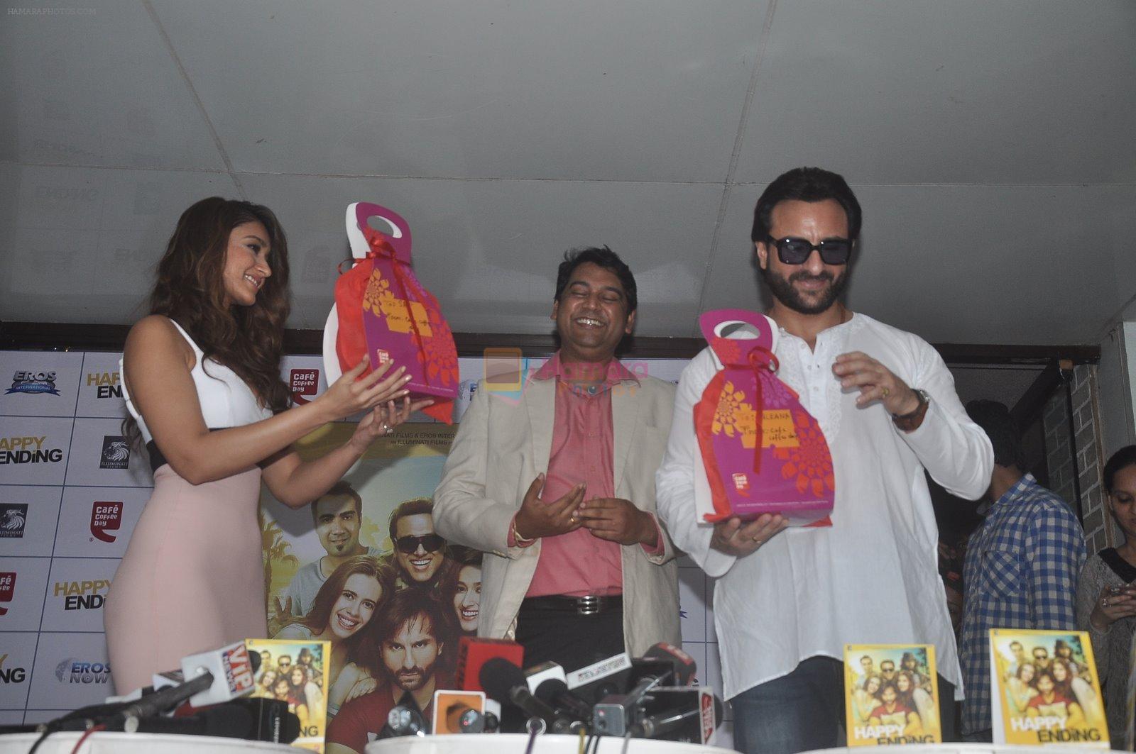 Saif Ali Khan and Ileana D'Cruz at the launch of Happy Ending CD in Mumbai on 15th Nov 2014