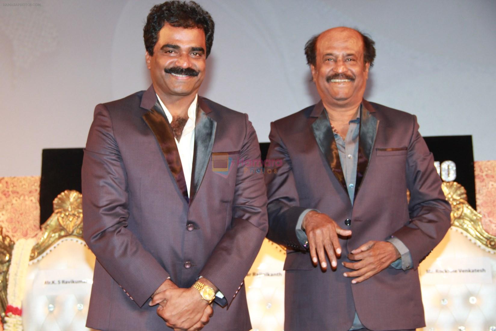 Rajnikant at Lingaa Movie Audio Launch in Mumbai on 16th Nov 2014