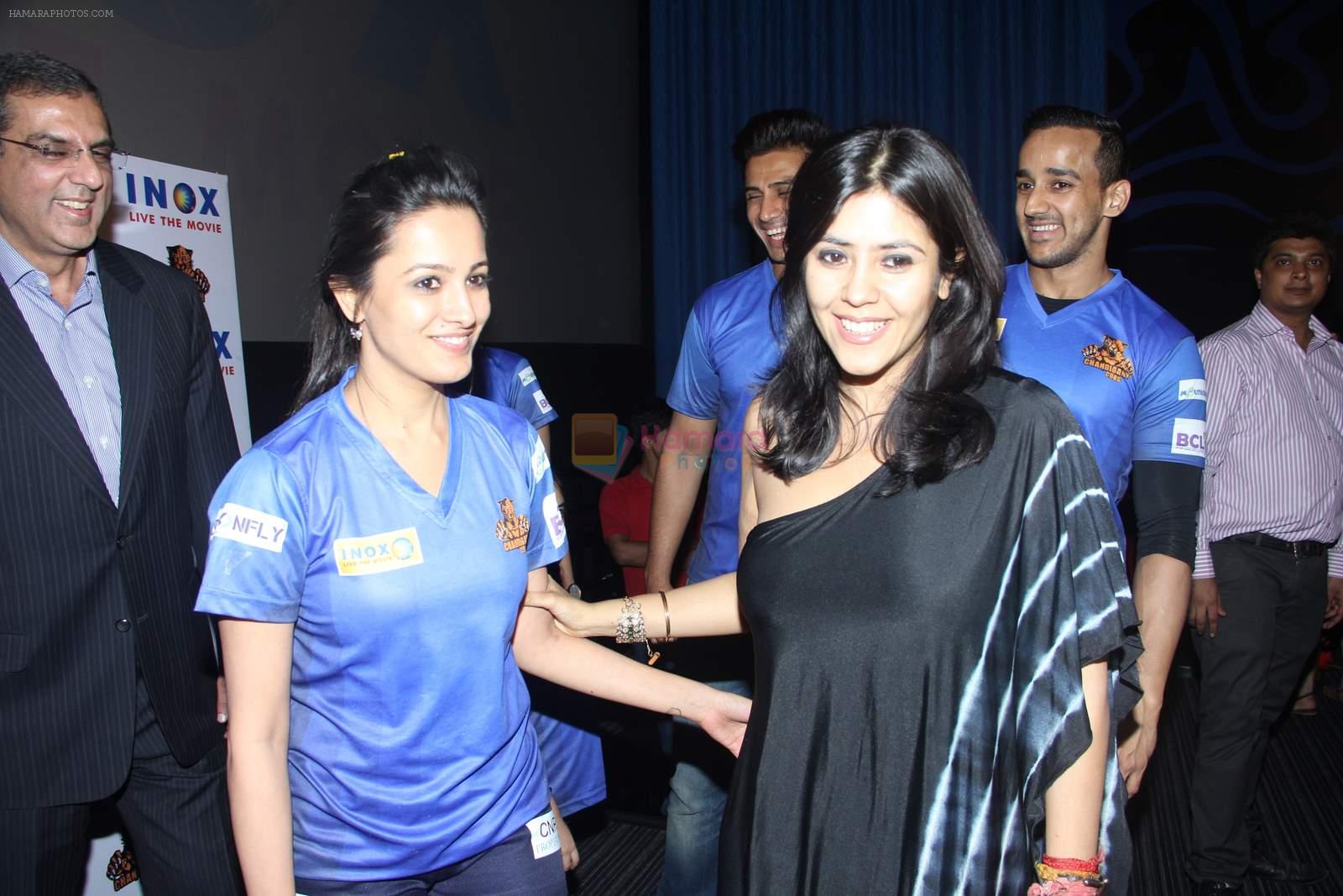 Ekta Kapoor, Anita Hassanandani at Chandigarh BCL press meet in Mumbai on 23rd Nov 2014