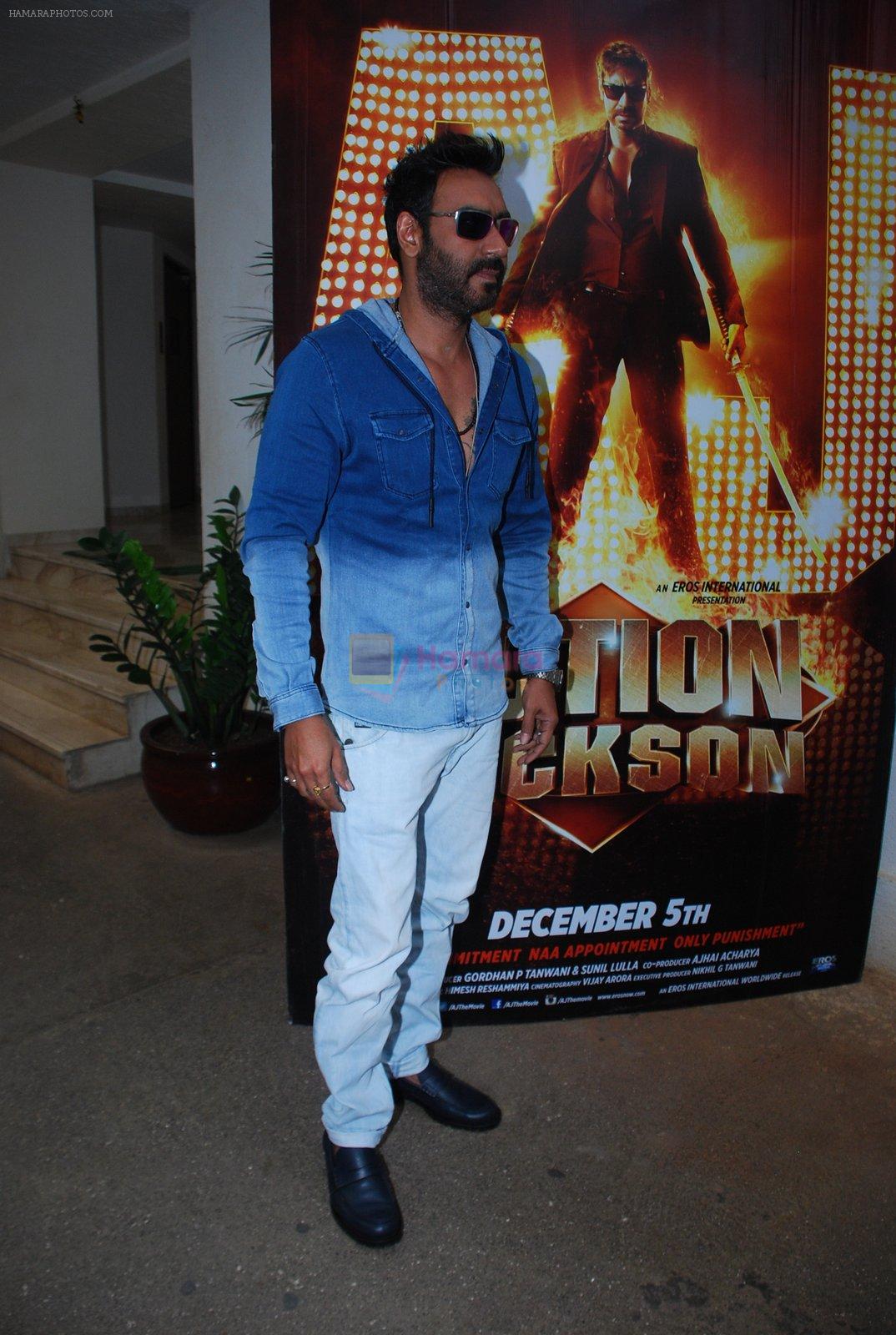 Ajay Devgan promote Action Jackson in Mumbai on 25th Nov 2014