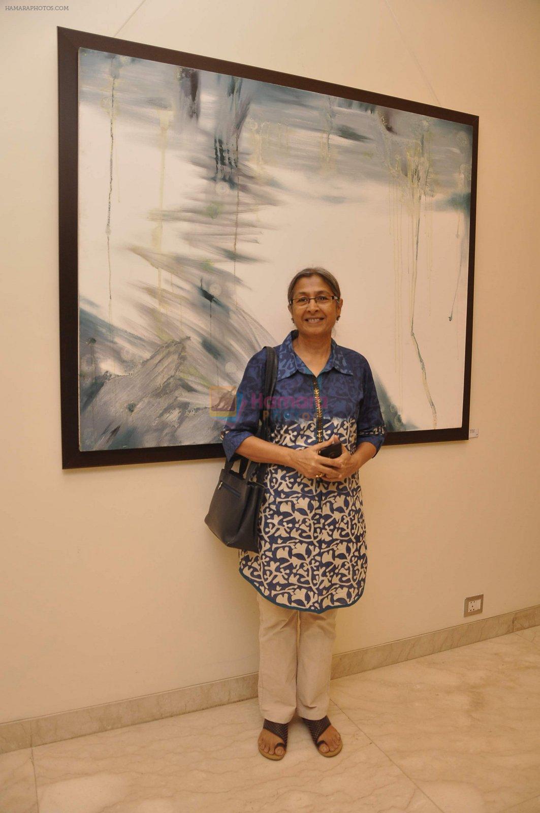 at Amol palekar's art exhibition in Mumbai on 25th Nov 2014