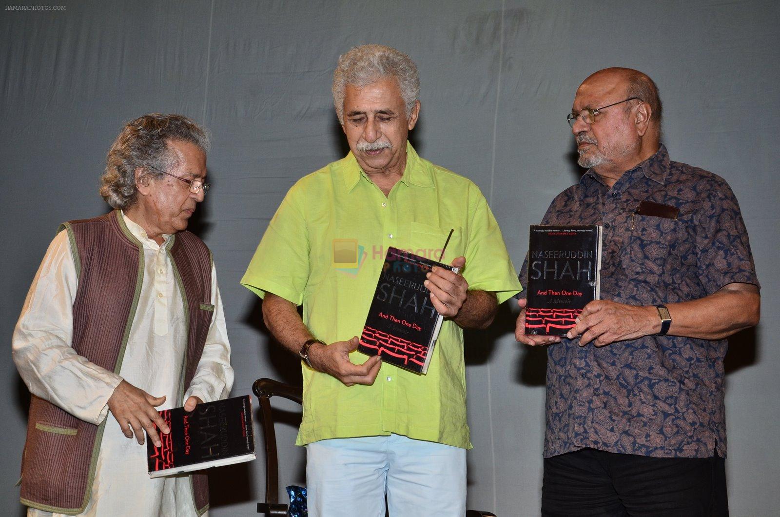 Shyam Benegal, Anil Dharker at Naseeruddin Shah's book launch in NCPA, Mumbai on 26th Nov 2014