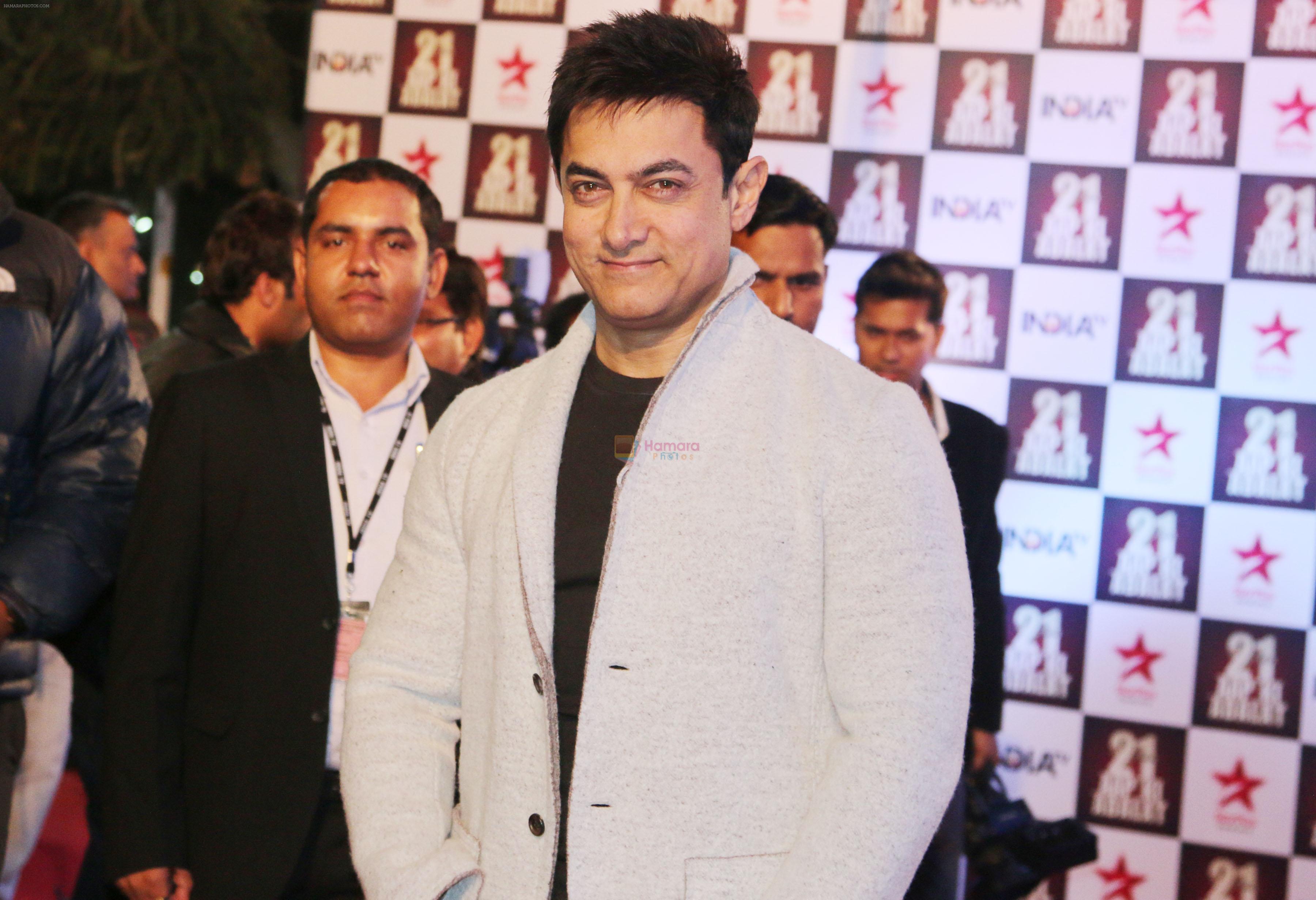 Aamir Khan at 21years of India Tv's Iconic Show Aap Ki Adalat celebration function in pragati Maidan on 2nd Dec 2014