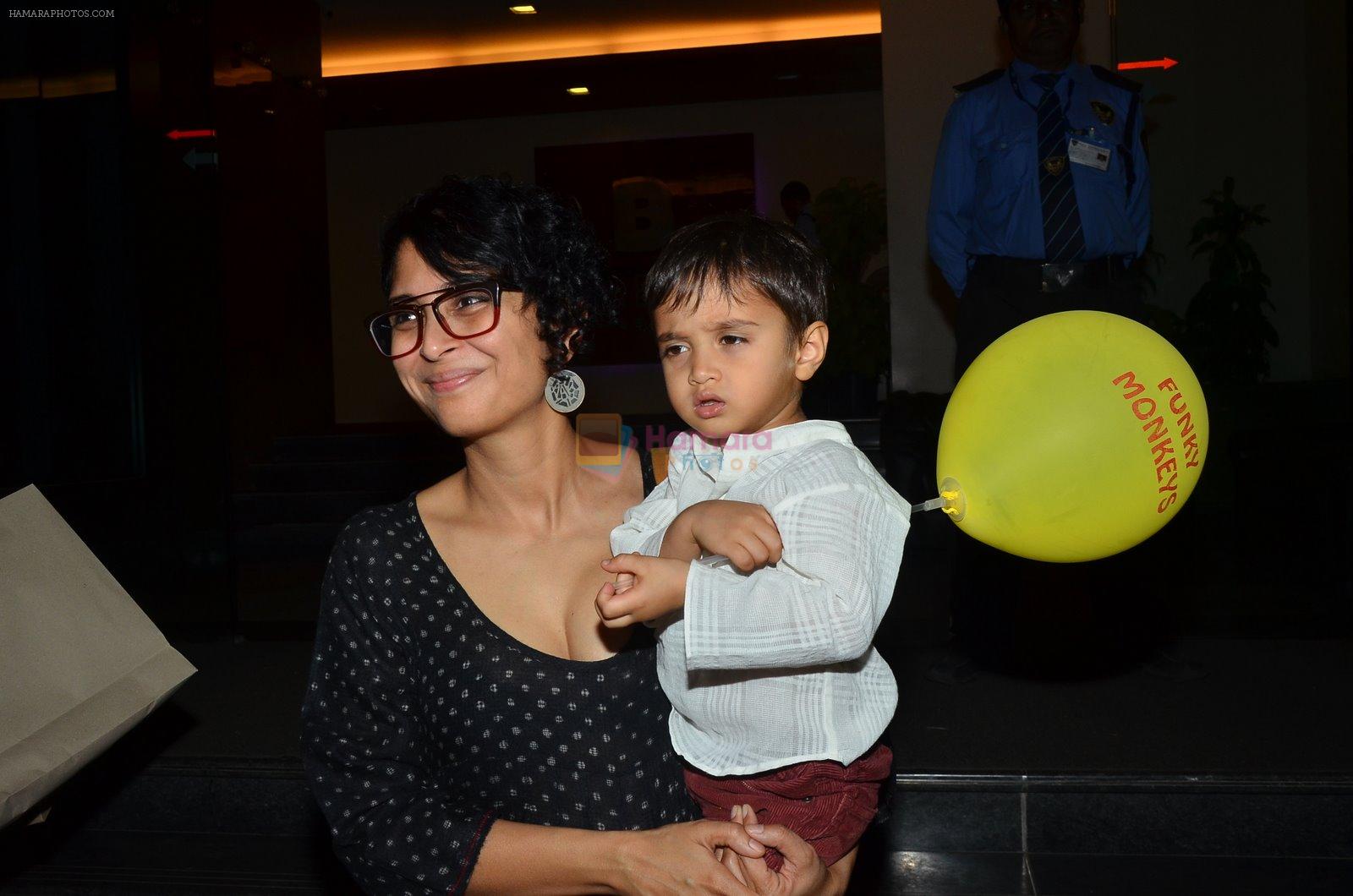 Kiran Rao, Azad Khan at Aamir Khan's son bday in Lower Parel, Mumbai on 3rd Dec 2014