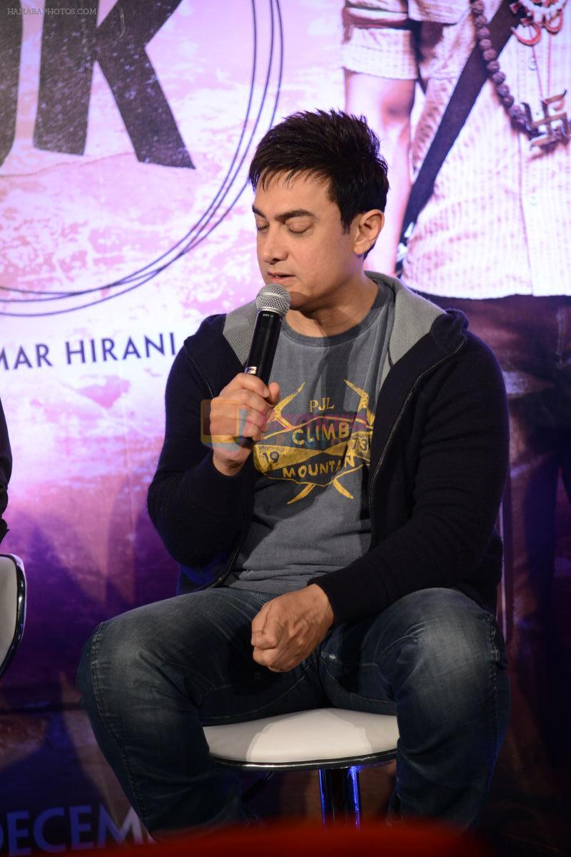 Aamir khan at PK Movie Press Meet in Hyderabad on 9th Dec 2014
