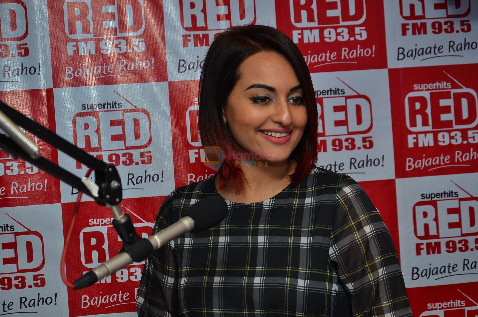 Sonakshi Sinha promote Tevar  in Red FM on 10th Dec 2014