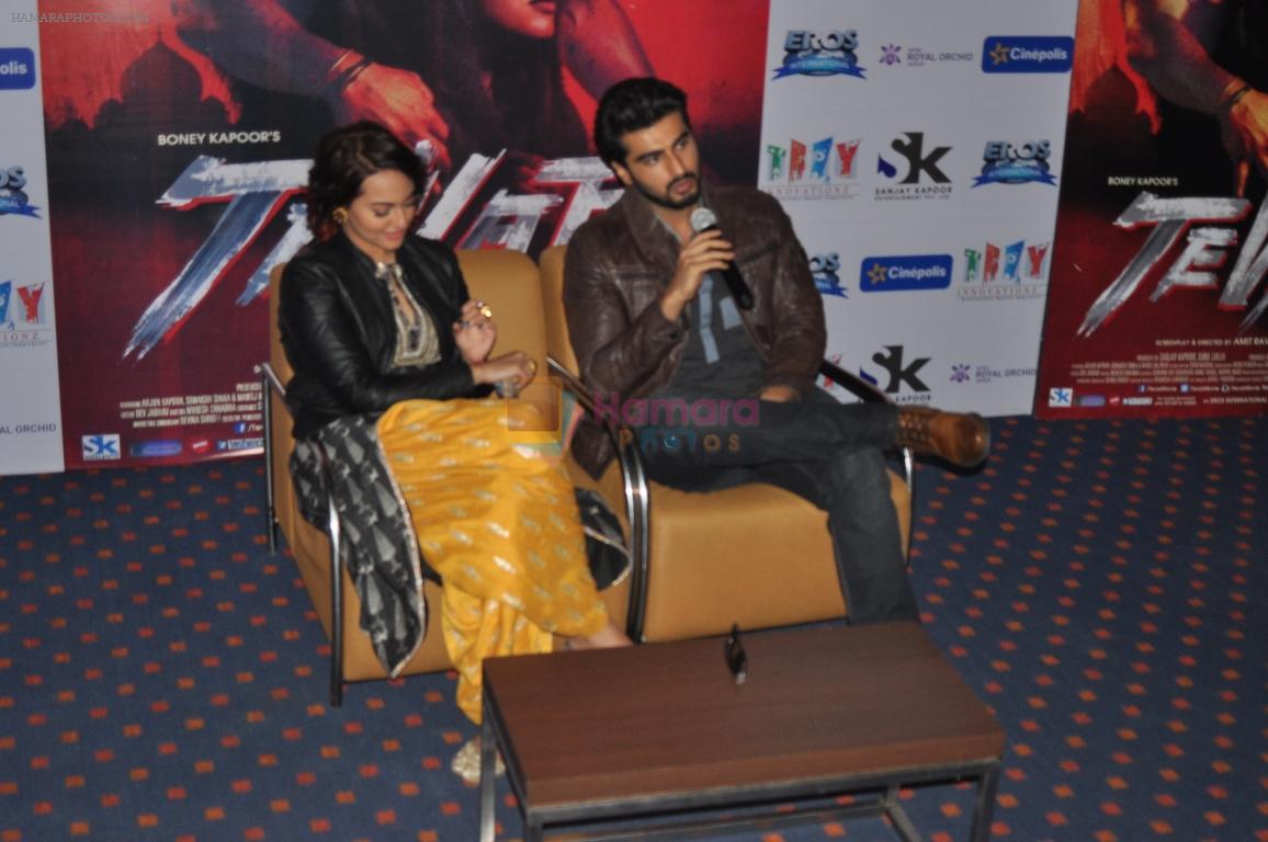 Sonakshi Sinha, Arjun Kapoor promote Tevar in Jaipur on 12th Dec 2014
