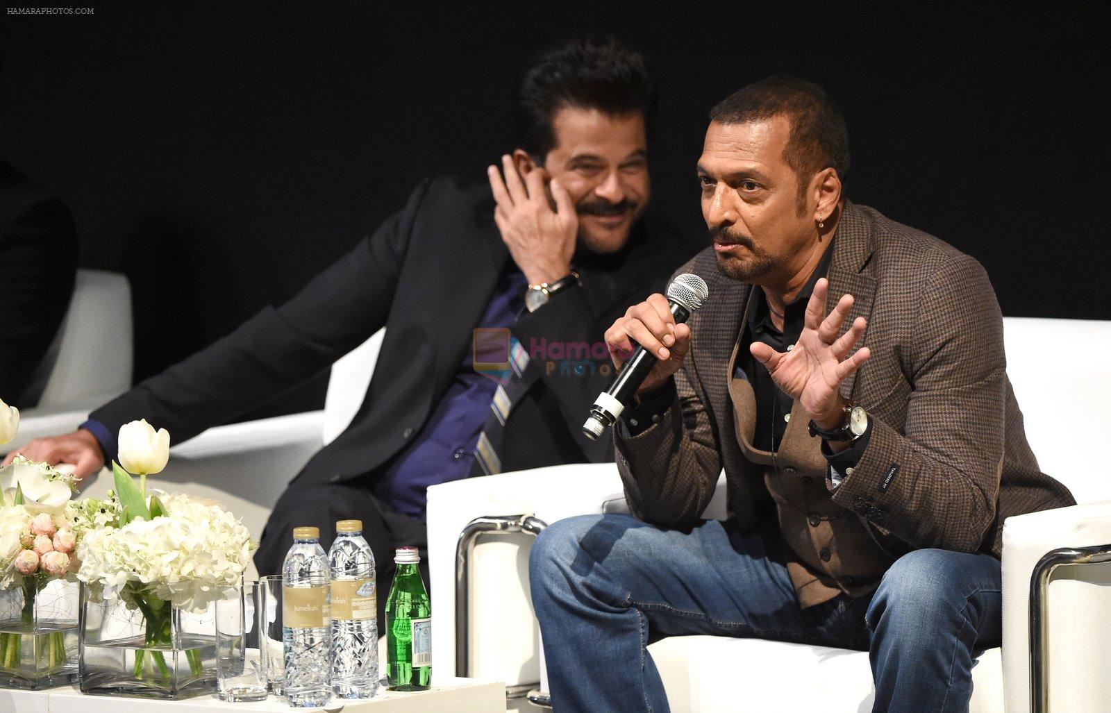 Anil Kapoor, Nana Patekar at Abu Dhabi film festival on 10th Dec 2014