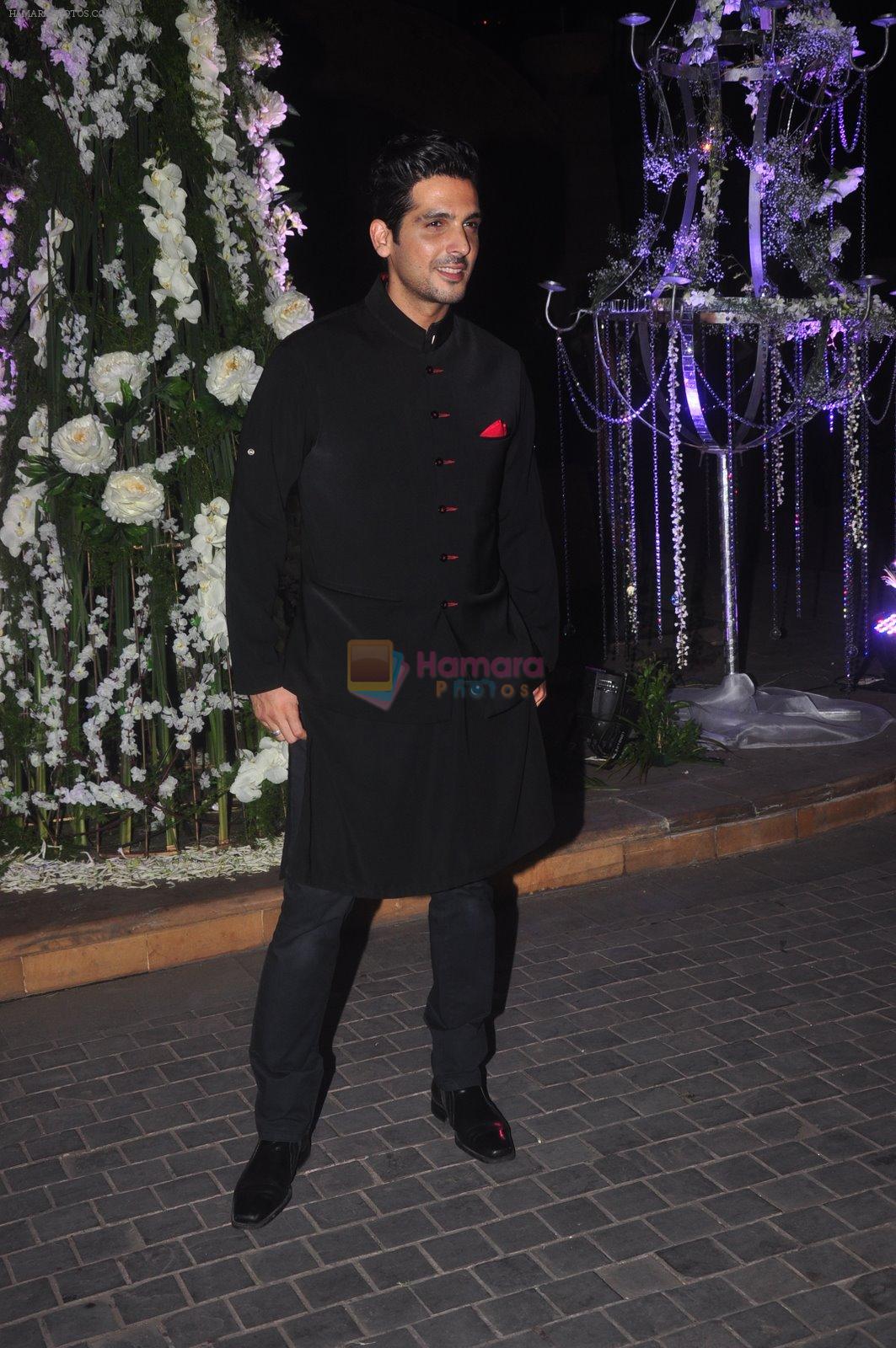 Zayed Khan at Sangeet ceremony of Riddhi Malhotra and Tejas Talwalkar in J W Marriott, Mumbai on 13th Dec 2014